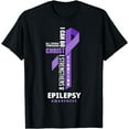 thumbnail image 1 of Epilepsy Warrior God Jesus Christ Epilepsy Awareness T-Shirt, 1 of 4
