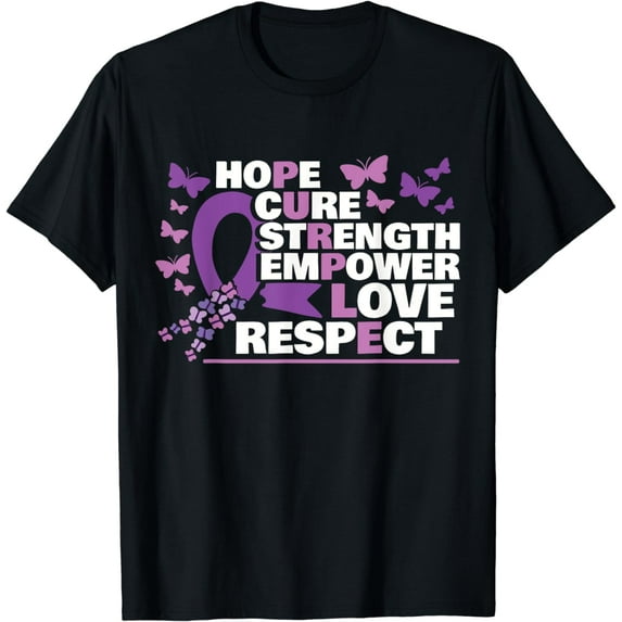 Epilepsy Warrior Purple Ribbon Epilepsy Awareness T-Shirt
