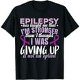 thumbnail image 1 of Epilepsy Warrior Purple Ribbon Epilepsy Awareness T-Shirt, 1 of 4