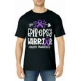 thumbnail image 1 of Epilepsy Warrior Ribbon Purple Epilepsy Awareness Support T-Shirt, 1 of 4