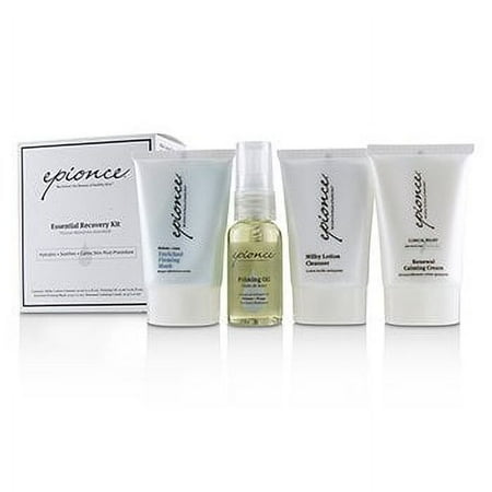 Essential Recovery Kit: Milky Lotion Cleanser 30ml+ Priming Oil 25ml+ Enriched Firming Mask 30g+ Renewal Calming Cream 30g 4pcs