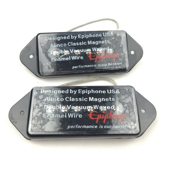 Epiphone Black Alnico Pickups Low Gauss Iconic Sound P90 Dogear Style Single Coil Bridge Pickup for SG/LP Electric Guitar