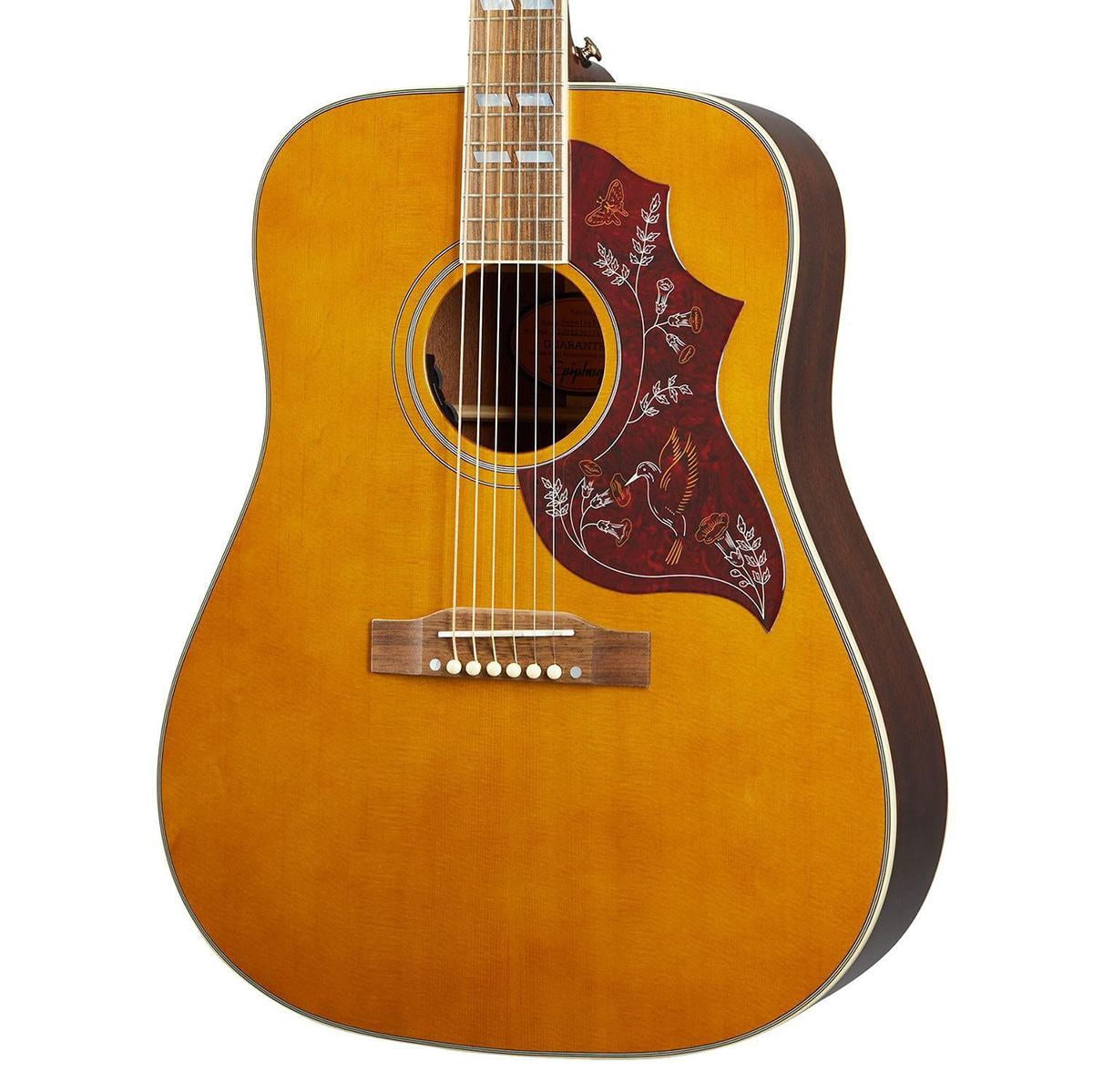 Epiphone Hummingbird Acoustic-Electric Guitar (Aged Antique Natural Gloss)