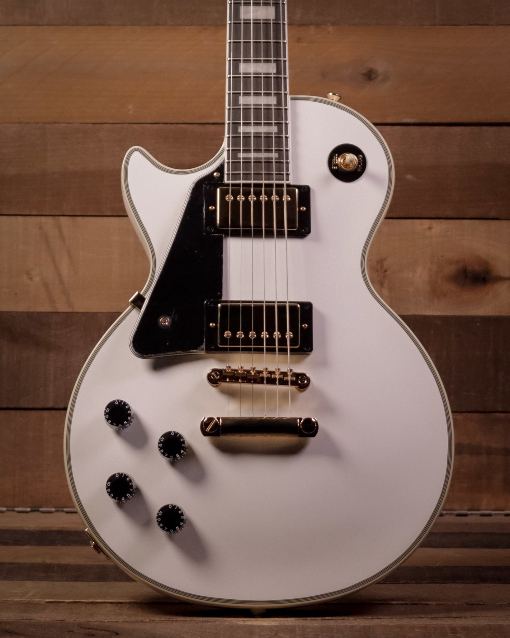 Epiphone Les Paul Custom, Alpine White (Left-handed) - Walmart.com