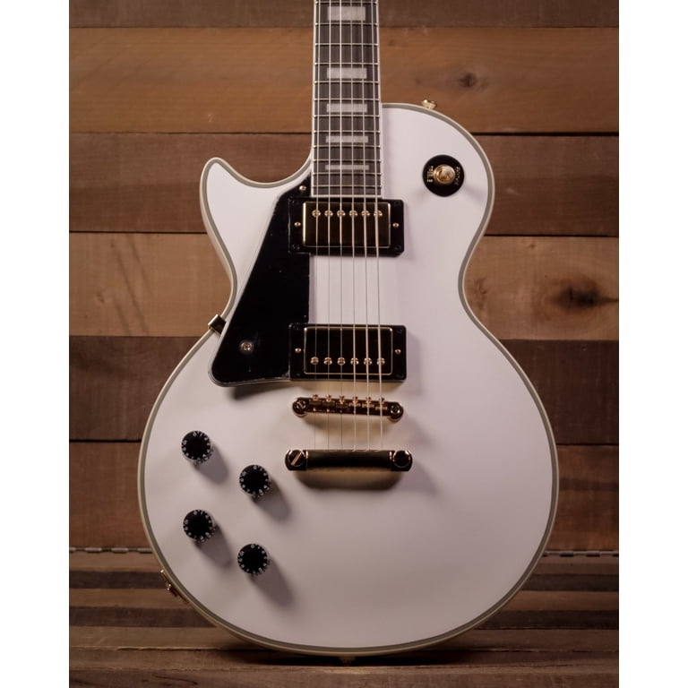 Epiphone Les Paul Custom, Alpine White (Left-handed) - Walmart.com