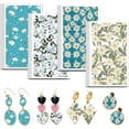 thumbnail image 1 of Epiphyllum Pattern Clay Transfer Paper - 24 Pcs - Flower Theme - Polymer Clay Transfer Sheets - Jewelry Making Colorful, 1 of 9