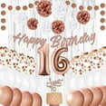 thumbnail image 1 of EpiqueOne Paper 16th Birthday Party Decorations Supply Kit, 1 of 3
