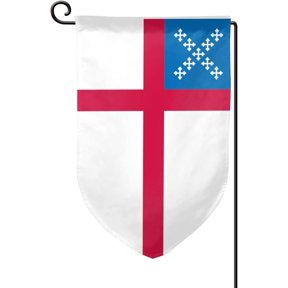 Episcopal Church Flag Double Sided Outside Dcor Garden Flag 12x18 Inch
