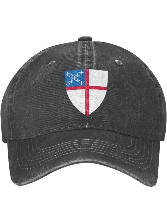 Episcopal Church Flag Hat Adjustable Baseball Cap Dad Cap Unisex Hat Black