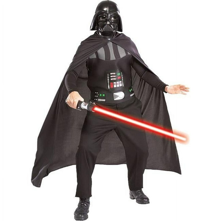 Darth Vader Adult Costume Standard Size Cape Mask Lightsaber Kit Darth Vader Adult Costume Standard Size Cape Mask Lightsaber Kit