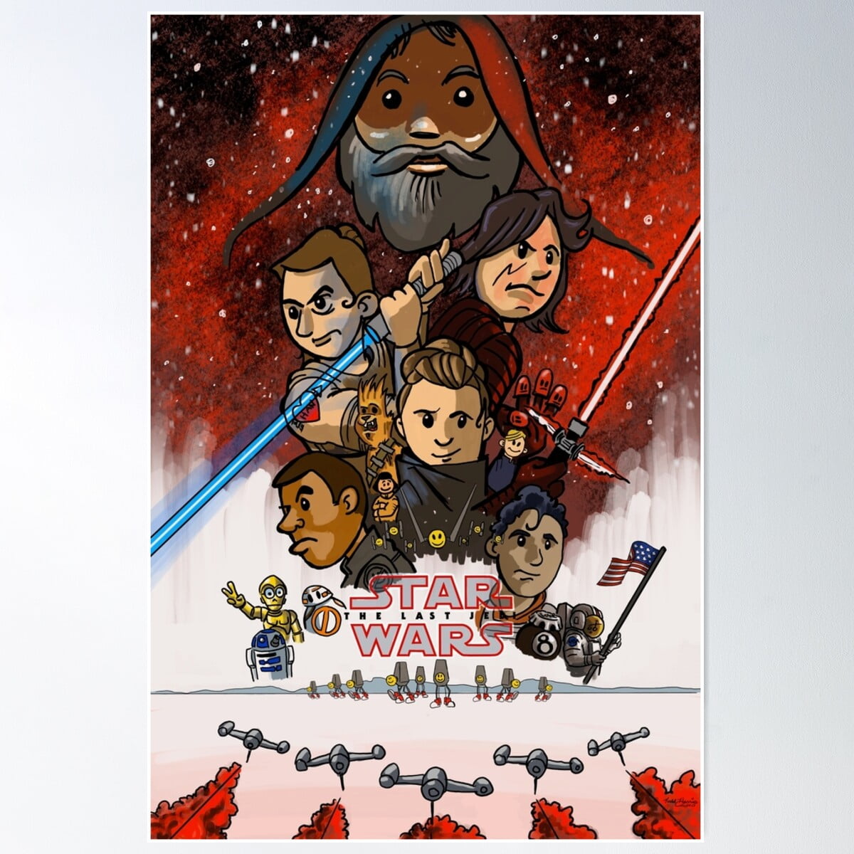 Episode 8 Poster Design Poster Wall Art, Modern Wall Decor For Living ...