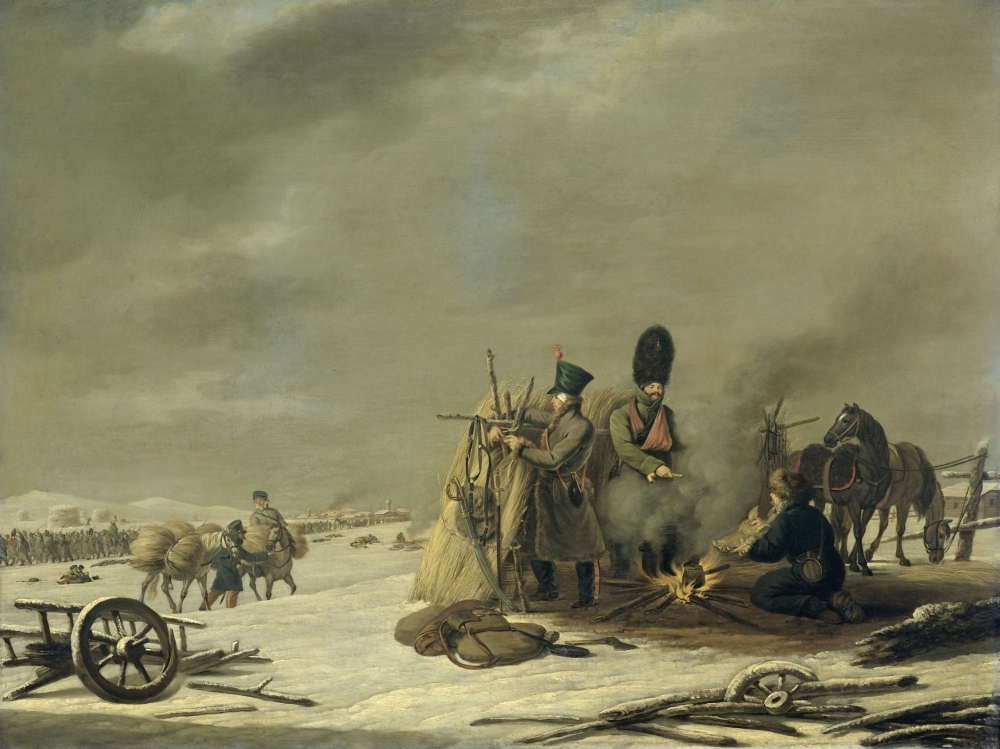 Episode From NapoleonS Retreat From Russia Canvas Art - (24 x 18)