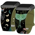thumbnail image 1 of Episodic Drawing Enchanted Collection HD Watch Band for Apple Watch - 42/44/45/49mm(46mm Series 10/11) Short Lunar Moths) by Affinity Bands, 1 of 3