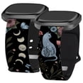 thumbnail image 1 of Episodic Drawing Enchanted Collection HD Watch Band Compatible with FitBit Versa 3 & Sense (20mm Long Lunar Cat), 1 of 2