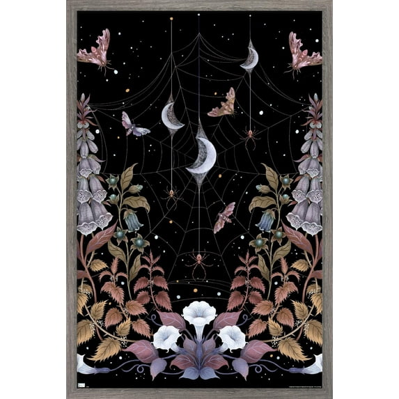 Episodic Drawing - Witchy Garden Wall Poster, 22.375" x 34" Framed