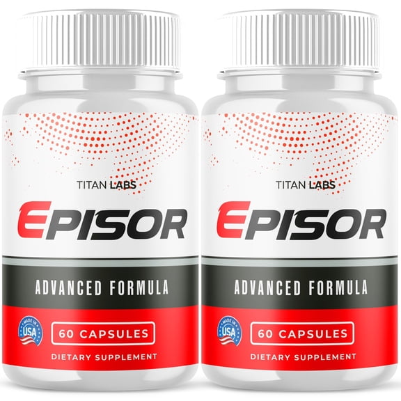 Episor Advanced Formula Natural Supplement Pills for Max Strength 120 Capsules