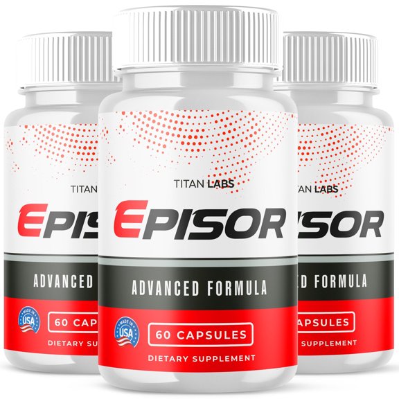 Episor Advanced Formula Natural Supplement Pills for Max Strength 180 Capsules