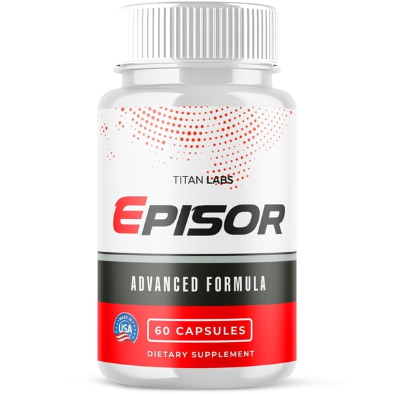 Episor Advanced Formula Natural Supplement Pills for Max Strength 60 Capsules