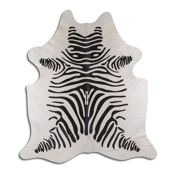 Epitome PRINTED cowhide rugs for sale ZEBRA ON WHITE rug