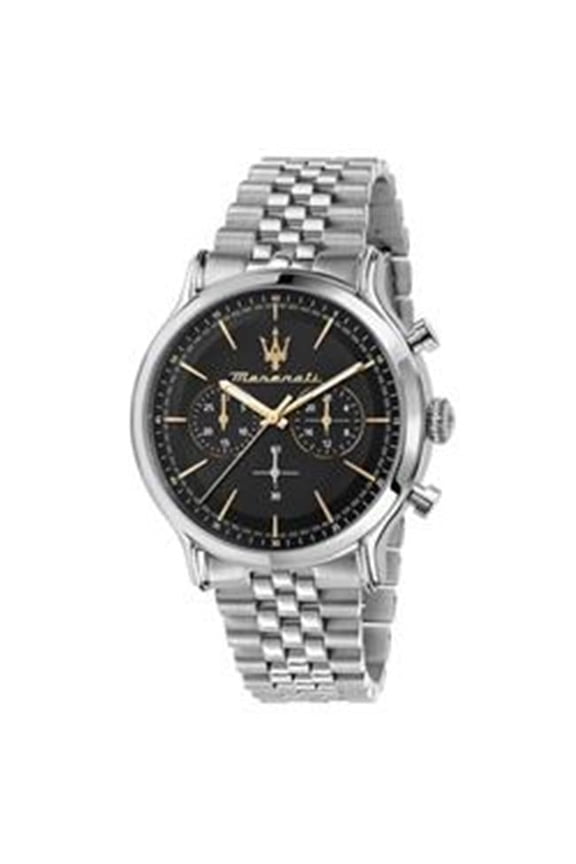Epoca Chronograph Black Dial Quartz 100M Mens Watch