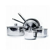 Epoca International 111422 Stainless Steel Cookware Set, Silver - 8 Piece - Pack of 2