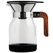 Epoca International 111435 36 oz Glass Park Pour Over Coffee Maker Set, Clear - Pack of 2