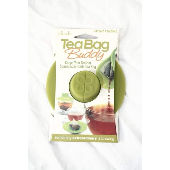 Epoca Silicone Tea Bag Buddy and Cup Cover Lid, 6-Pack, Green