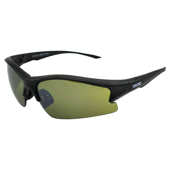 Epoch 1 Sport Golf Motorcycle Sunglasses Black Frame with Green Lens