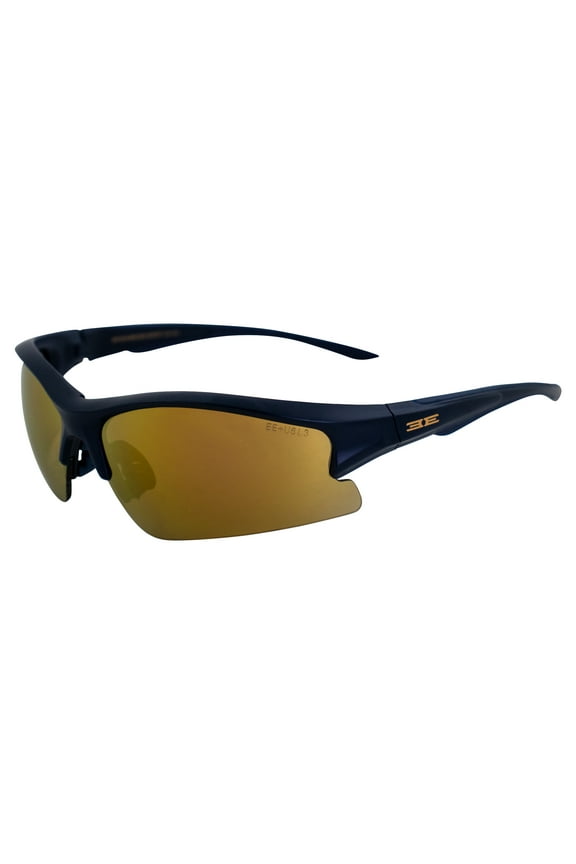 Epoch 1 Sport Golf Sunglasses Navy Polycarbonate Frames with Gold Mirror Lens