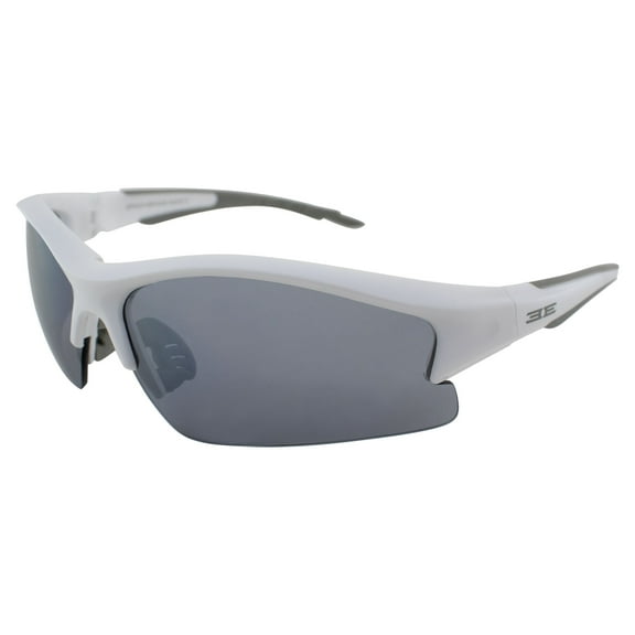 Epoch 1 Sport Golf Sunglasses White Gray Frame Polycarbonate Frame with Smoke Lens