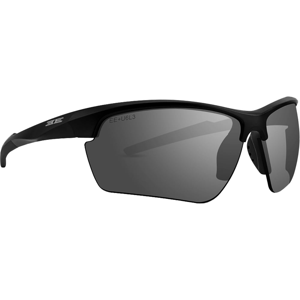 Epoch 7 Eyewear Kennedy Golf Sport Sunglasses Black Frame with Smoke