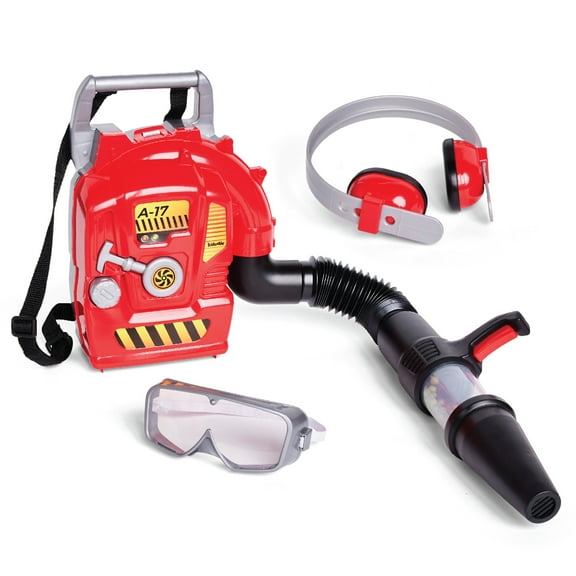 Kidoozie Just Imagine Backpack Leaf Blower for Outdoor Pretend Play. Includes Goggles & Earmuff Accessories. For Children Ages 3+