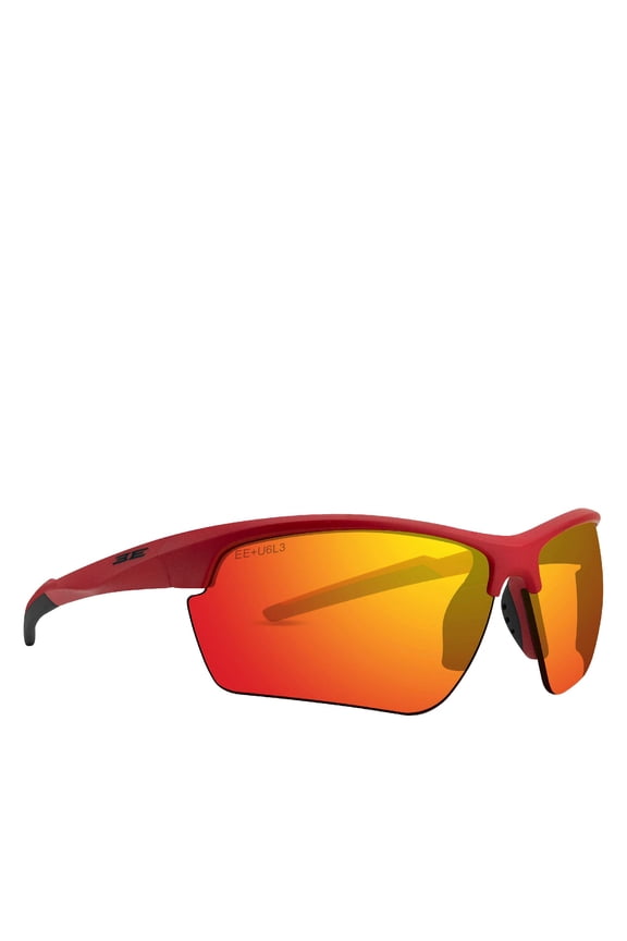 7 Shatterproof Polycarbonate Red Frameed Red Lenses Sunglasses