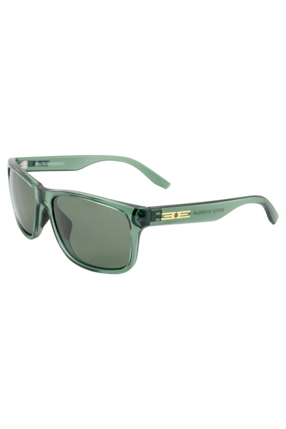 Delta Gunnison Sunglasses For Men or Women Crystal Green Frame w/Polarized Smoke Lenses