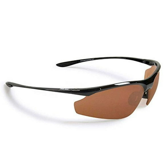 Epoch Eyewear Epoch 6 Smaller Faces Sunglasses, Black Frame. Epoch6-Black/Amber