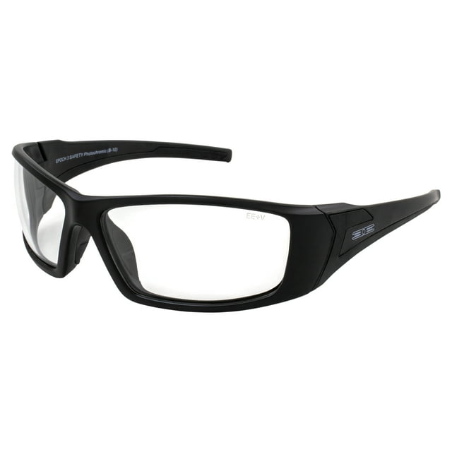 Epoch Eyewear EPOCH 3 Photochromic Motorcycle Sunglasses Black Frames Clear to Smoke lens