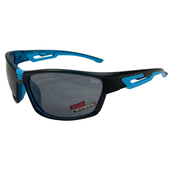 Epoch Eyewear Epoch 9 Sport Sunglasses  Blue Polycarbonate Frame & Smoke Lenses