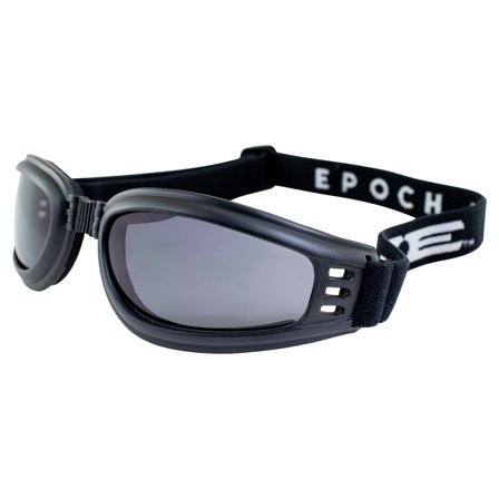 Epoch Eyewear Folding Padded Motorcycle Goggle with Smoke Lens