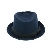 Epoch Hats Company Diamond Shape Wool Fedora with Grosgrain Hatband Men