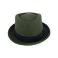 thumbnail image 1 of Epoch Hats Company  Diamond Shape Wool Fedora with Grosgrain Hatband (Men), 1 of 5