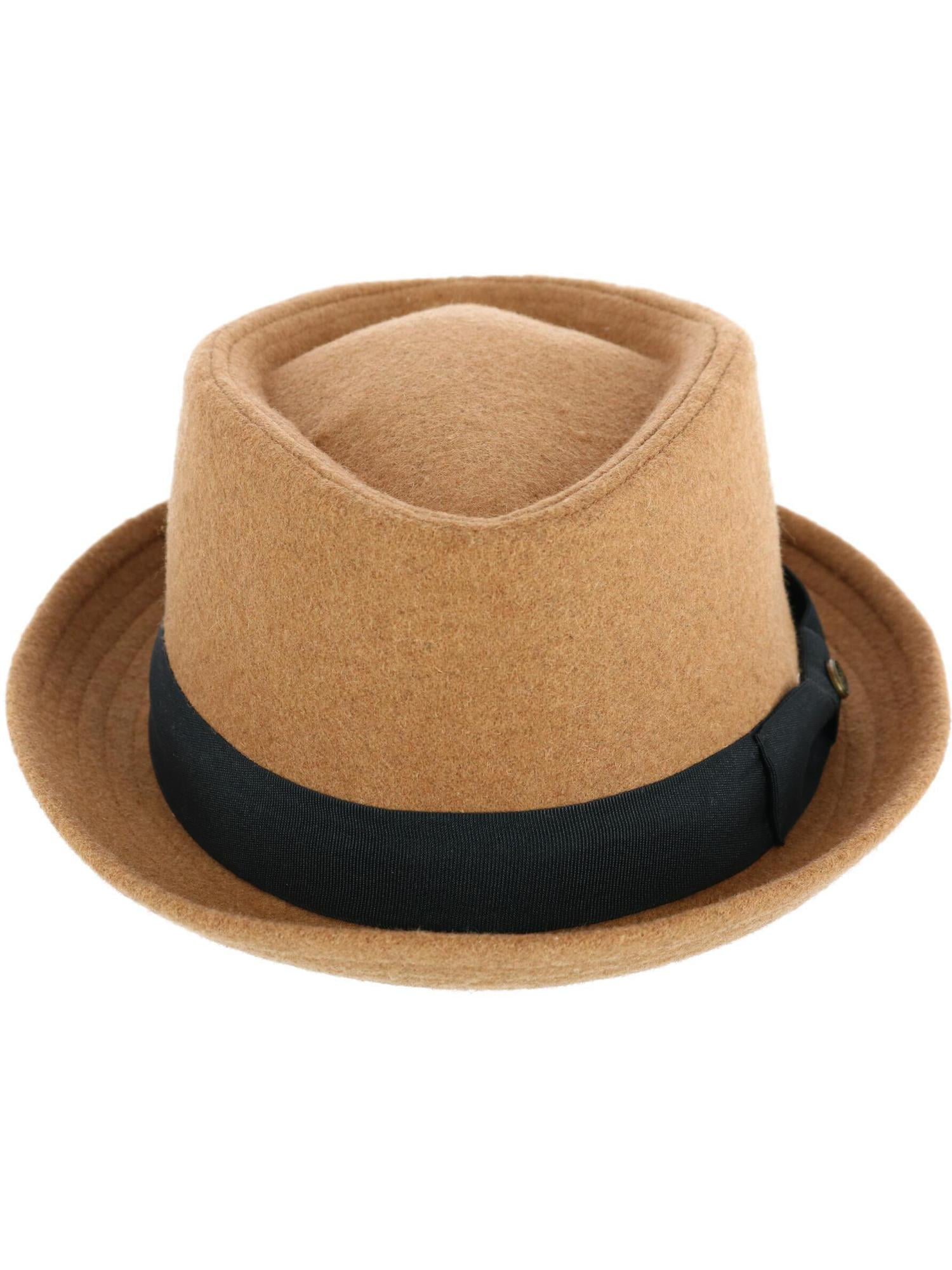 Epoch Hats Company Diamond Shape Wool Fedora with Grosgrain Hatband