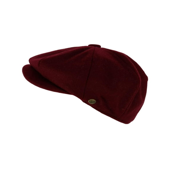Epoch Hats Company Melton Wool 8 Quarter Newsboy Cap (Men)