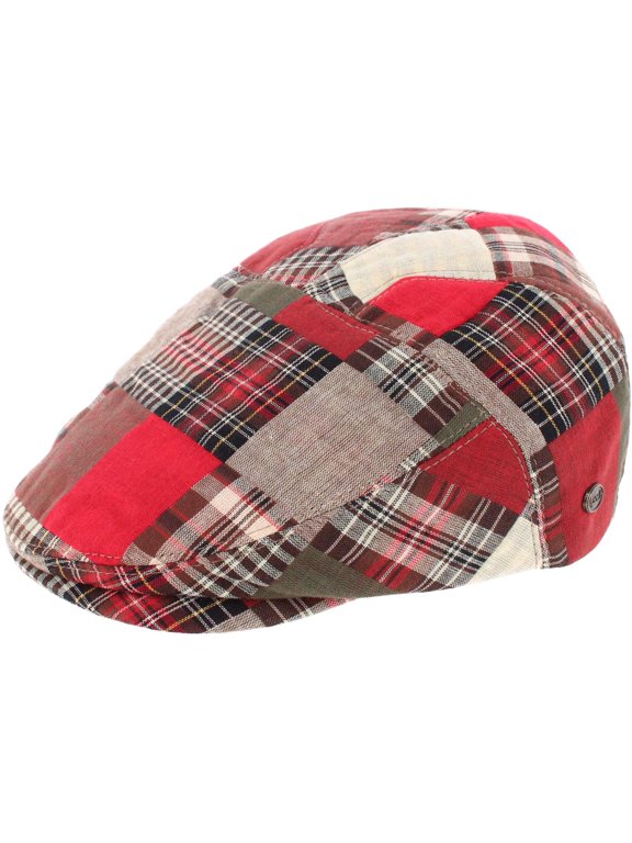 Company Patchwork Plaid Cotton Ivy Cap (Men)