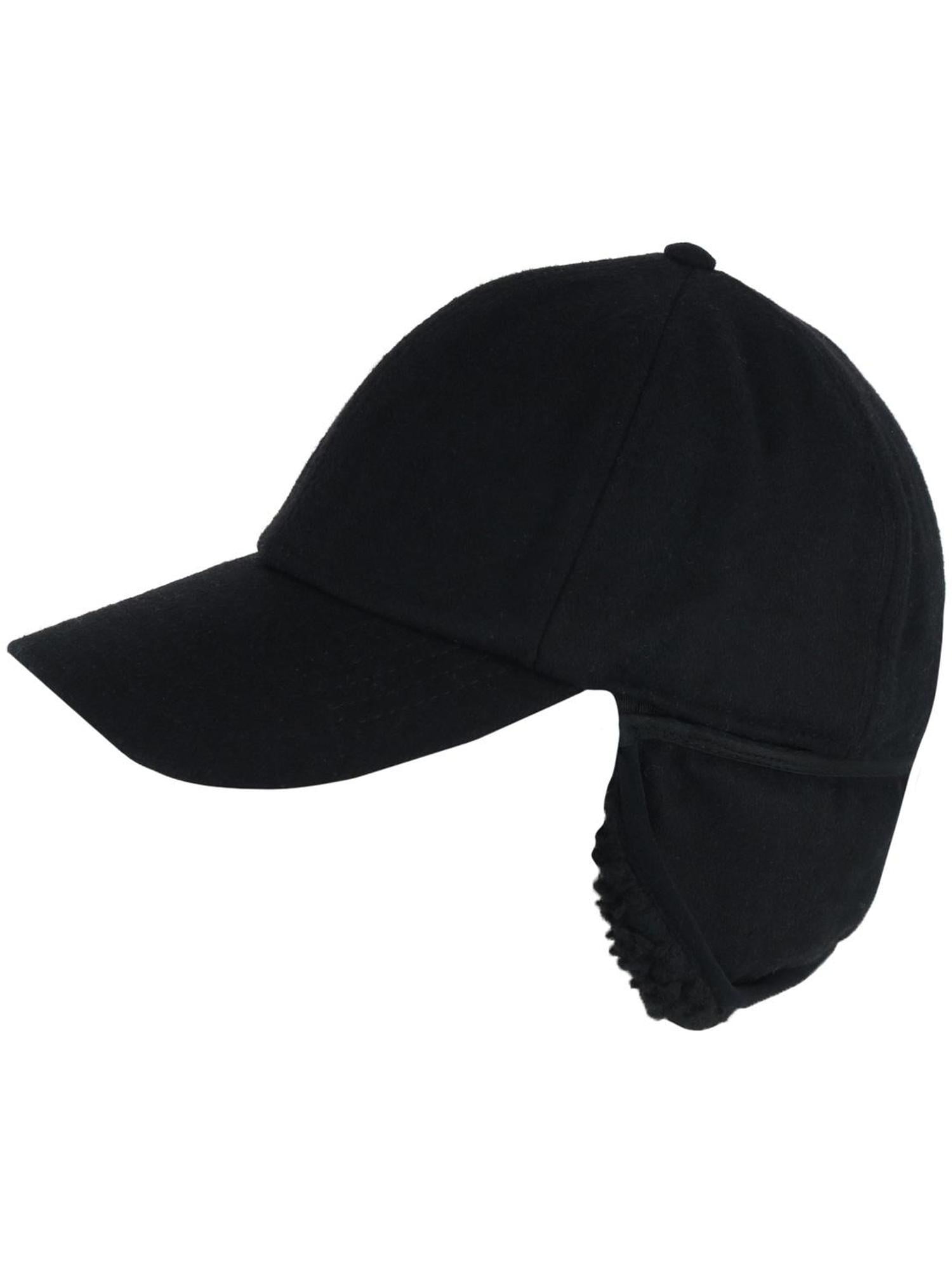 Epoch Hats Company  Sherpa Lined Wool Blend Earflap Baseball Cap (Men)