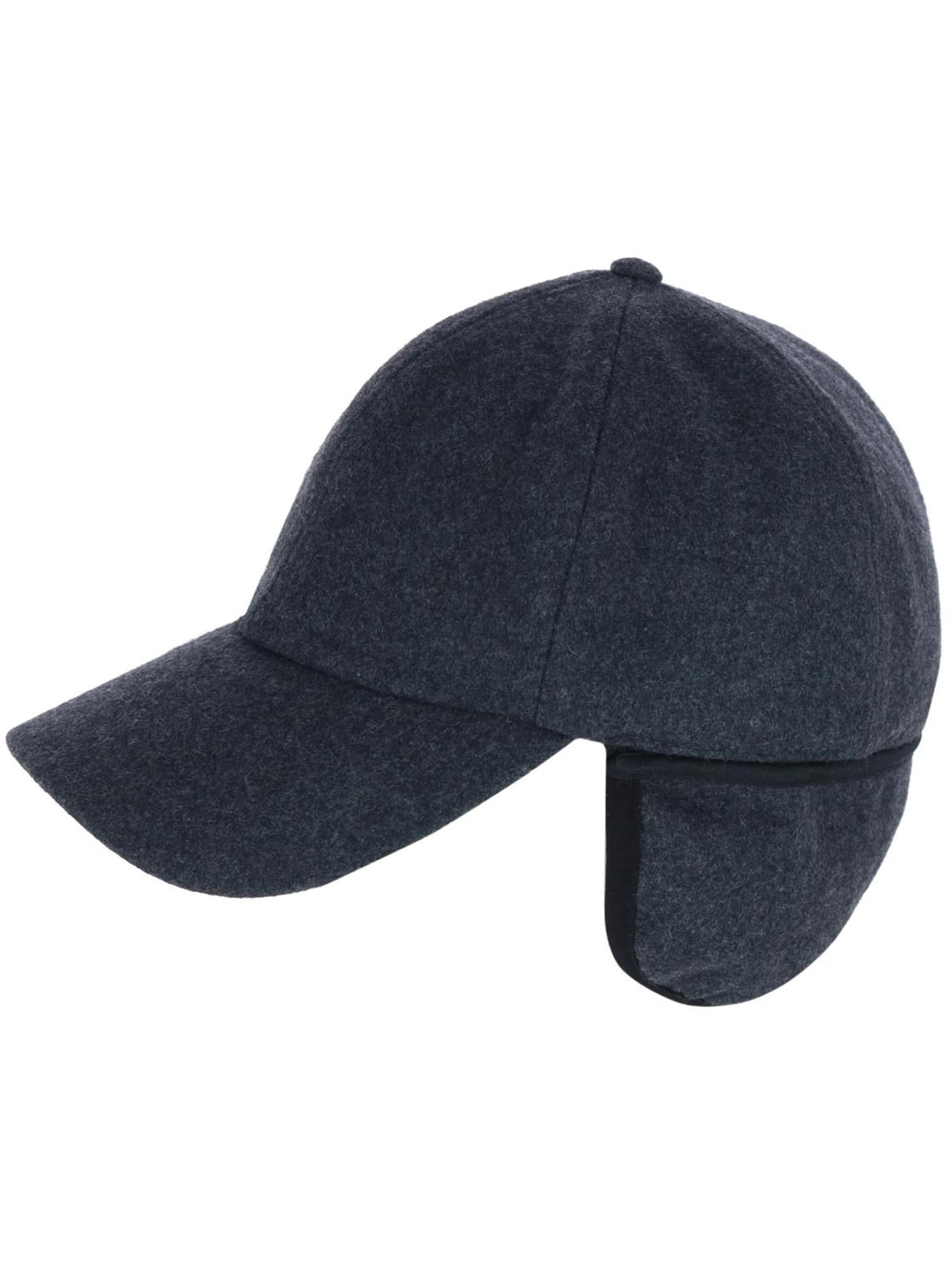 Epoch Hats Company Sherpa Lined Wool Blend Earflap Baseball Cap (Men