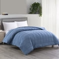 thumbnail image 1 of Epoch Hometex, Inc. Messy Bed Solid Color Soft Washed Cotton Bed Blanket Blue Twin, 1 of 5