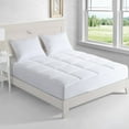 thumbnail image 1 of Epoch Hometex, Inc. Nanofibre 400 Thread Count Down Alternative Water and Stain Resistant Mattress Pad - White Twin, 1 of 3