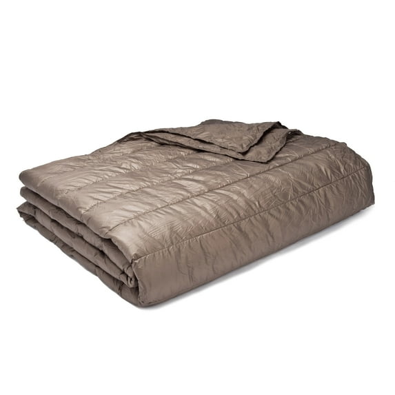 Epoch Hometex, Inc. Travelwarm Packable Nylon Down Alternative Indoor/ Outdoor Blanket Taupe Queen