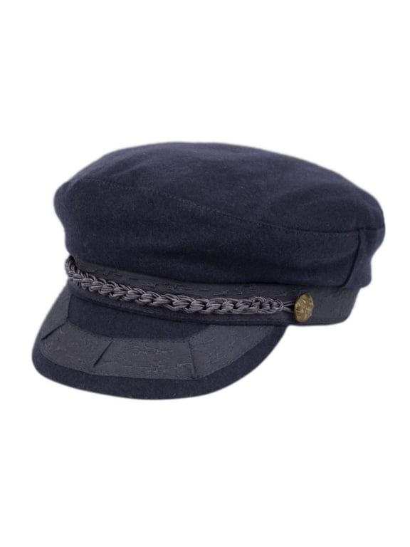 Men's Greek Fisherman Sailor Fiddler Winter Wool Driver Hat Flat Cap