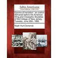 thumbnail image 1 of Epochs of Transition: An Oration Delivered Before the American Whig and Cliosophic Societies of the College of New Jersey, Tuesday, June 26th, 1866. (Paperback), 1 of 1